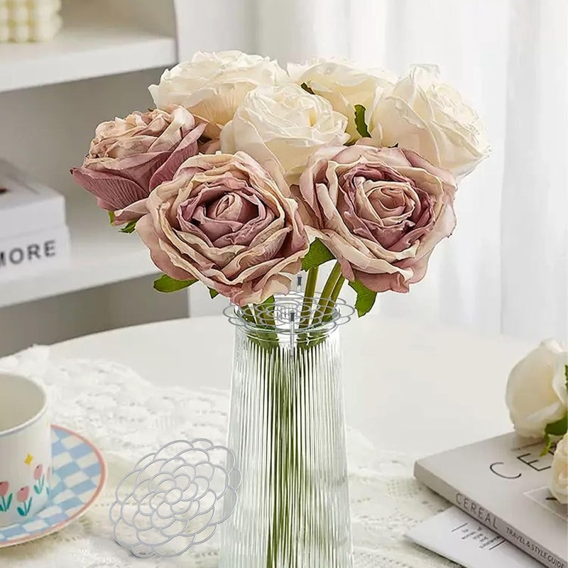 OYEFLY 6Pcs Flower Arrangement Holder,Metal Floral Grid Used for Vase Flower Arrangement Art (4in5in6in6) - Image 5